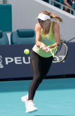 CAROLINE WOZNIACKI Practicing at Miami Open 03/18/2019