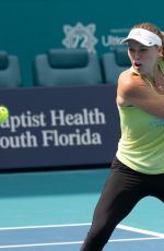 CAROLINE WOZNIACKI Practicing at Miami Open 03/18/2019