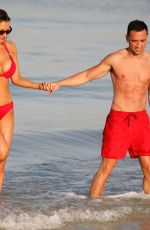 CATHERINE TYLDESLEY in Bikini at a Beach in Dubai 03/20/2019