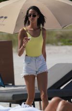 CHANTEL MONAGHAN in Swimsuit at a Beach in Miami 03/17/2019
