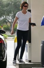 CHARLIZE THERON at a Gas Station in Los Angeles 03/19/2019