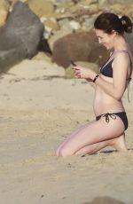 CHARLOTTE GAINSBOURG in Bikini at a Beac in St. Barts 03/11/2019
