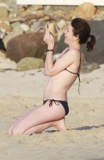 CHARLOTTE GAINSBOURG in Bikini at a Beac in St. Barts 03/11/2019