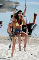 CHLOE MEADOWS, CLELIA THEODOROU and SHELBY TRIBBLE on the Set of Towie in Koh Taen 03/11/2019