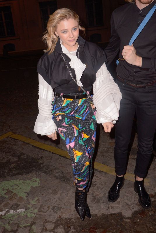 CHLOE MORETZ Arrives at Louis Vuitton Fashion Show in Paris 03/05/2019