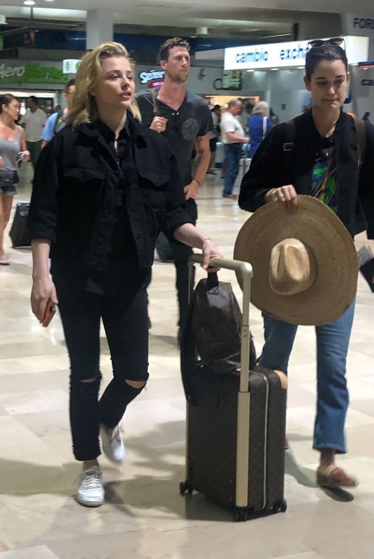 CHLOE MORETZ at Airport in Puerto Vallarta 03/19/2019