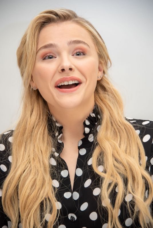 CHLOE MORETZ at Greta Press Conference in Beverly Hills 02/26/2019
