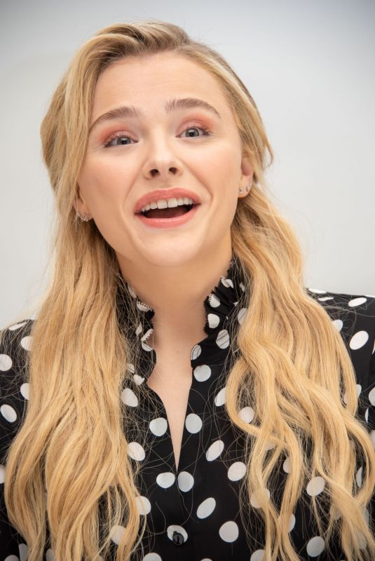 CHLOE MORETZ at Greta Press Conference in Beverly Hills 02/26/2019