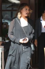 CHRISSY TEIGEN at Il Pastaio in Beverly Hills 02/26/2019