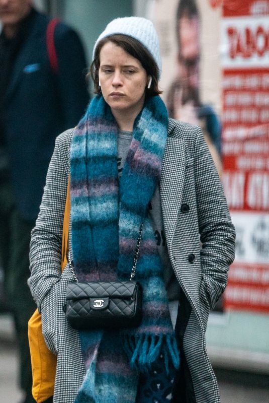 CLAIRE FOY Leaves Bodyism in London 03/01/2019