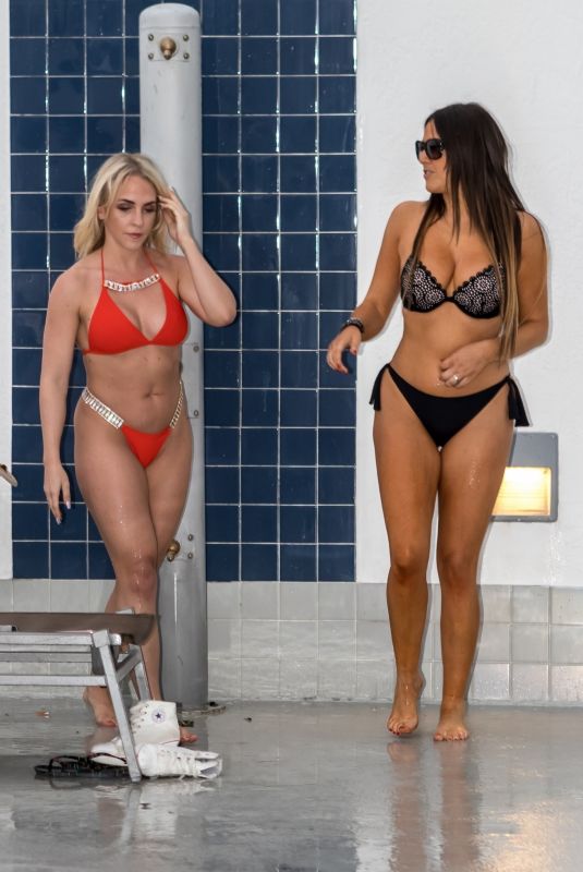 CLAUDIA ROMANI and JESS PICADO in Bikinis at a Pool in Miami 03/24/2019