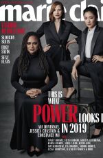 CONSTANCE WU, AVA DUVERNAY and JESSICA CHASTAIN in Marie Claire Magazine, April 2019