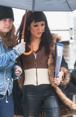 CONSTANCE WU on the Set of Hustlers in New York 03/21/2019