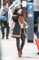 CONSTANCE WU on the Set of Hustlers in New York 03/21/2019