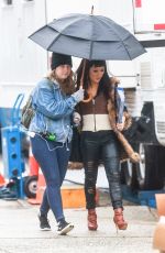 CONSTANCE WU on the Set of Hustlers in New York 03/21/2019