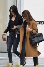 COURTENEY COX and AMANDA ANKA Shopping at Saint Laurent in Beverly Hills 03/21/2019