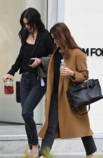 COURTENEY COX and AMANDA ANKA Shopping at Saint Laurent in Beverly Hills 03/21/2019