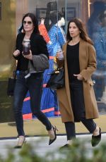 COURTENEY COX and AMANDA ANKA Shopping at Saint Laurent in Beverly Hills 03/21/2019