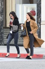 COURTENEY COX and AMANDA ANKA Shopping at Saint Laurent in Beverly Hills 03/21/2019
