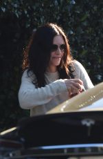COURTENEY COX and ISLA FISHER at Cecconi