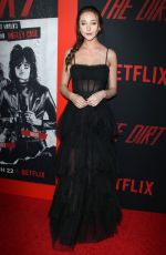 COURTNEY DIETZ at The Dirt Premiere in Hollywood 03/18/2019