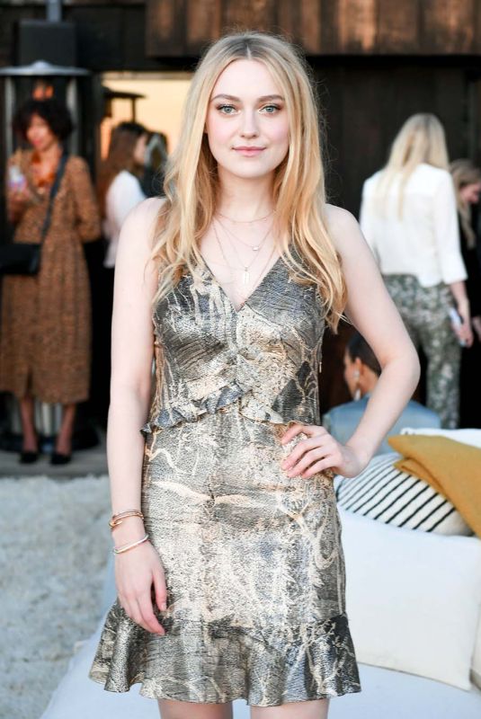 DAKOTA FANNING at H&M Conscious Exclusive Collection Launch Party in Laurel Canyon 03/27/2019
