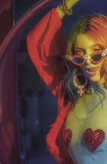 DANI THORNE on the Set of a Photoshoot, 2019