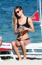 DANIELLE KNUDSON in Bikini at a Beach in Miami 03/03/2019
