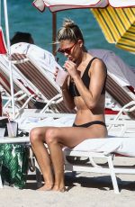 DANIELLE KNUDSON in Bikini at a Beach in Miami 03/03/2019