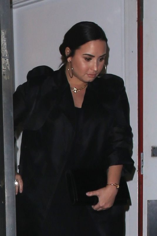 DEMI LOVATO at Craig’s Restaurant in West Hollywood 03/05/2019