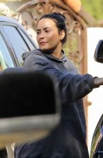 DEMI LOVATO Leaves a Gym in Los Angeles 02/28/2019