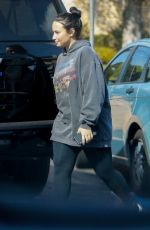 DEMI LOVATO Leaves a Gym in Los Angeles 02/28/2019