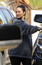 DEMI LOVATO Leaves a Gym in Los Angeles 02/28/2019