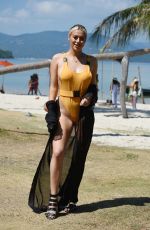 DEMI SIMS, GEORGIA KOUSOULOU, CHLOE ROSS, CLELIA THEODOROU, COURTNEY GREENE and SHELBY TRIBLLE on the Set of Towie in Thailand, March 2019