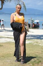 DEMI SIMS, GEORGIA KOUSOULOU, CHLOE ROSS, CLELIA THEODOROU, COURTNEY GREENE and SHELBY TRIBLLE on the Set of Towie in Thailand, March 2019