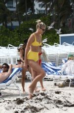 DEVON WINDSOR in Bikini at a Beach in Miami 03/28/2019