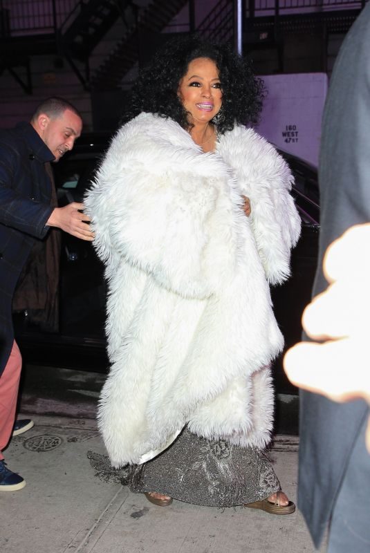 DIANA ROSS Arrives at New York Edition Hotel at Times Square 03/12/2019