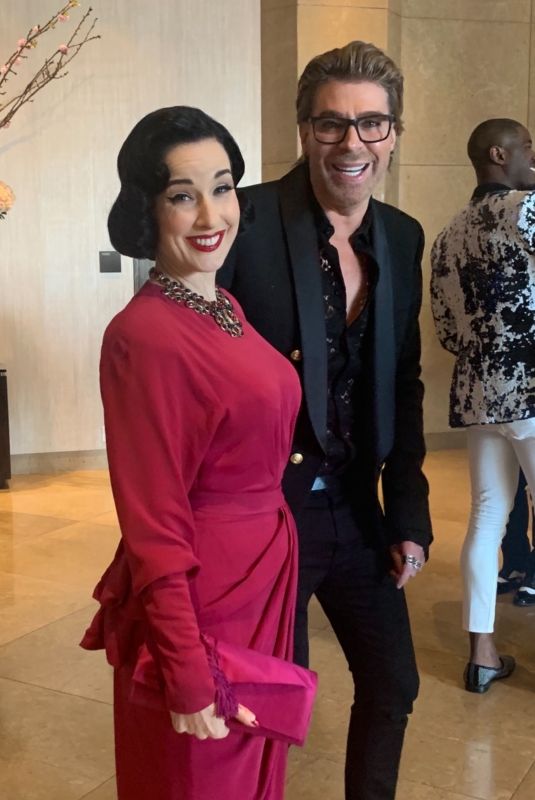 DITA VON TEESE Arrives at 2019 Glaad Media Awards in Los Angeles 03/28/2019