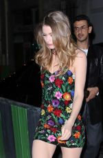 DOUTZEN KROES Arrives at a Party in Paris 03/04/2019