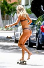 DOUTZEN KROES in Bikini at a Photoshoot on the Streets in Miami 03/28/2019