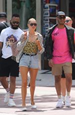 DOUTZEN KROES in Swimsuit and Denim Shorts Out in Miami 03/29/2019