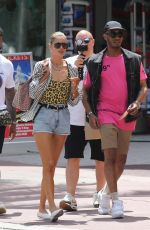 DOUTZEN KROES in Swimsuit and Denim Shorts Out in Miami 03/29/2019