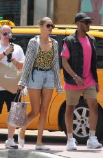 DOUTZEN KROES in Swimsuit and Denim Shorts Out in Miami 03/29/2019