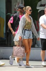 DOUTZEN KROES in Swimsuit and Denim Shorts Out in Miami 03/29/2019