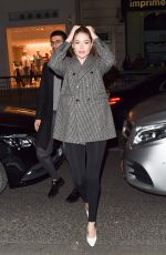 DOUTZEN KROES Leaves Her Hotel in Paris 03/04/2019