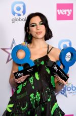 DUA LIPA at Global Awards 2019 in London 03/07/2019