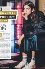 DUA LIPA in Rolling Stone Magazine, February 2019