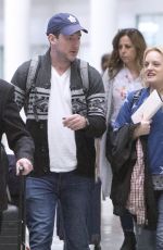ELISABETH MOSS Arrives at Airport in Toronto 03/12/2019