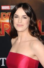ELIZABETH HENSTRIDGE at Captain Marvel Premiere in Hollywood 03/04/2019