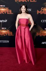 ELIZABETH HENSTRIDGE at Captain Marvel Premiere in Hollywood 03/04/2019